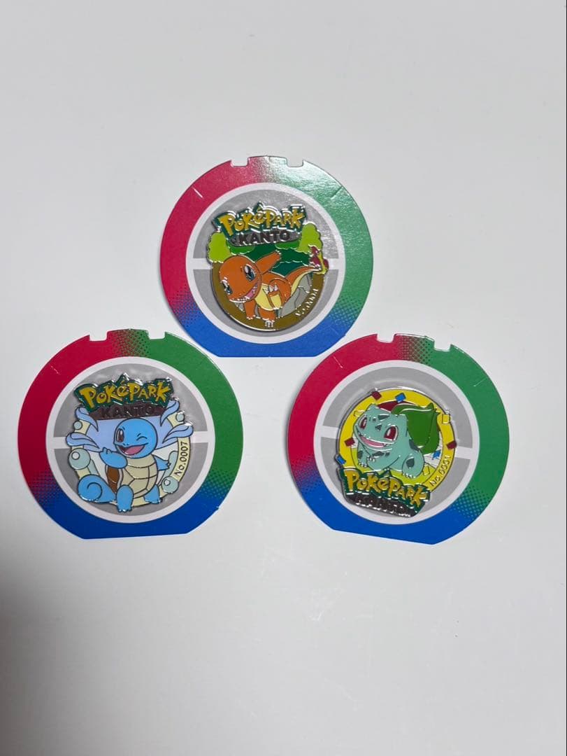 ポケパーク カントー ピンズ 御三家 フシギダネ ヒトカゲ ゼニガメ 3つ