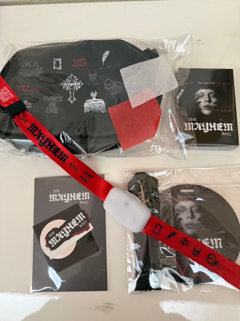 レディーガガ LadyGaga VIP限定グッズセット② アームバンド紙吹雪付き