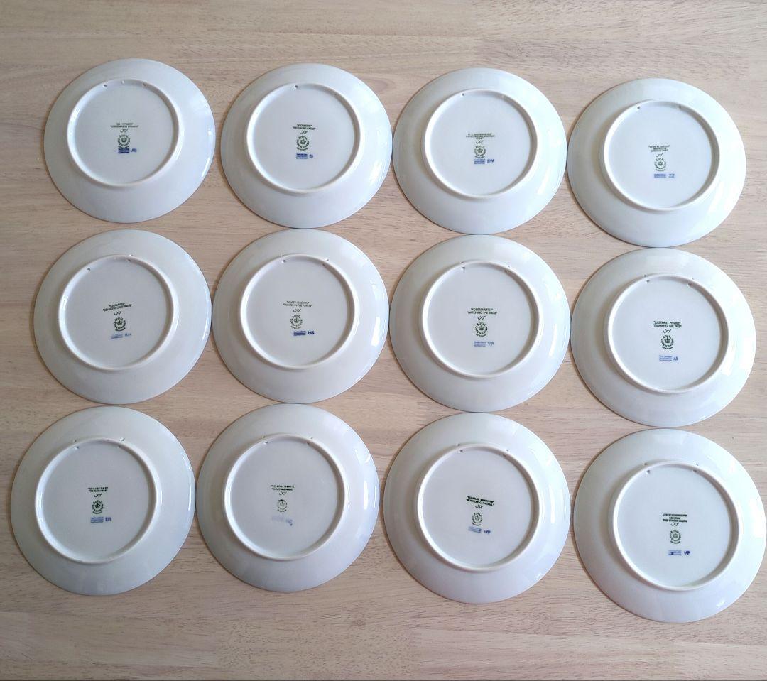 【新品・未使用】ロイヤルコペンハーゲン　プレート12枚 1996年〜2007年製