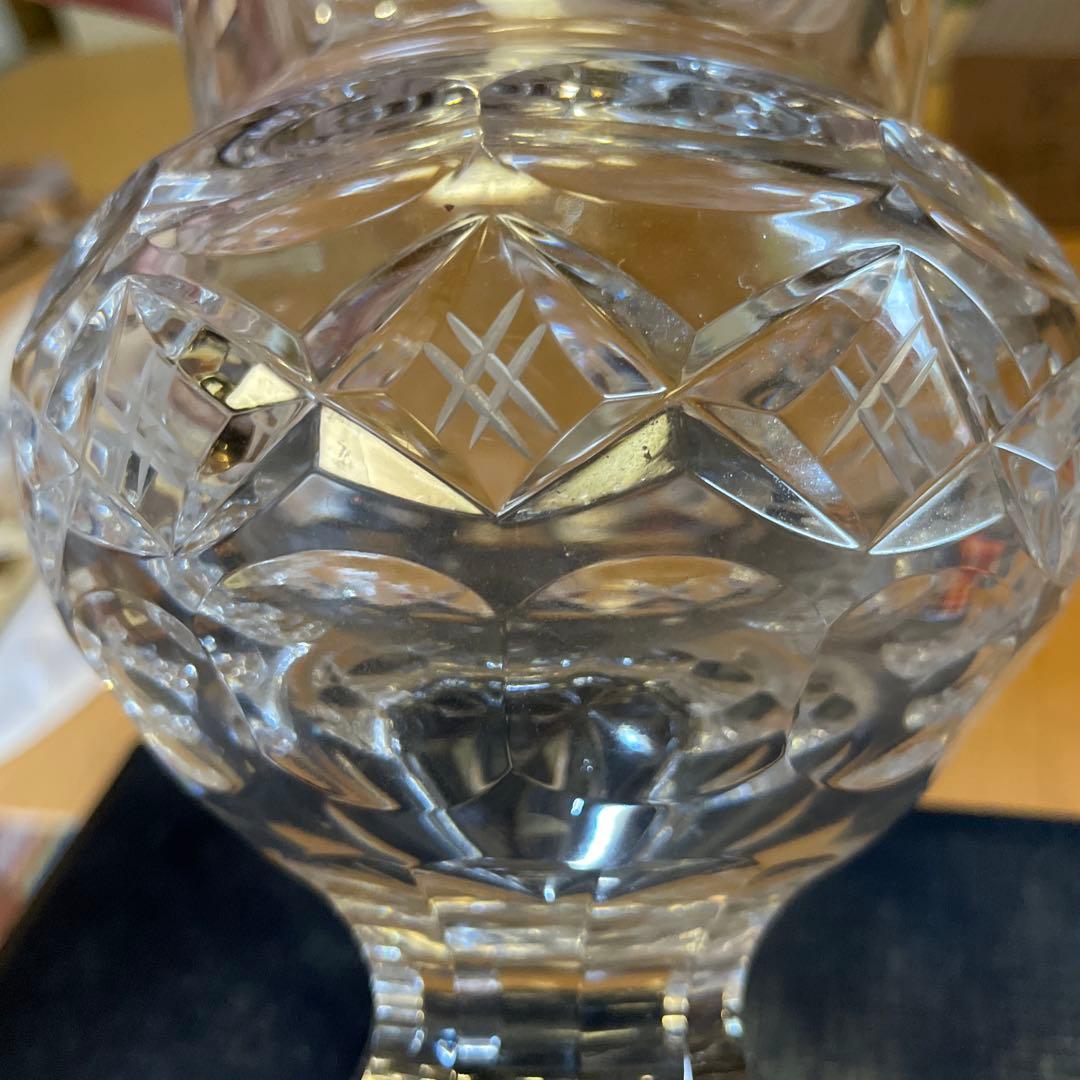 レア品　希少価値　東ドイツLAUSITZER GLAS クリスタル　花瓶　新品