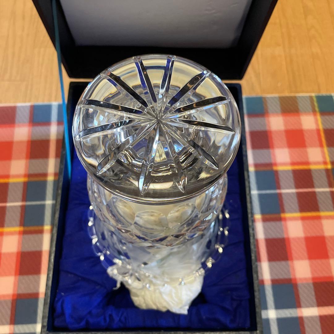 レア品　希少価値　東ドイツLAUSITZER GLAS クリスタル　花瓶　新品