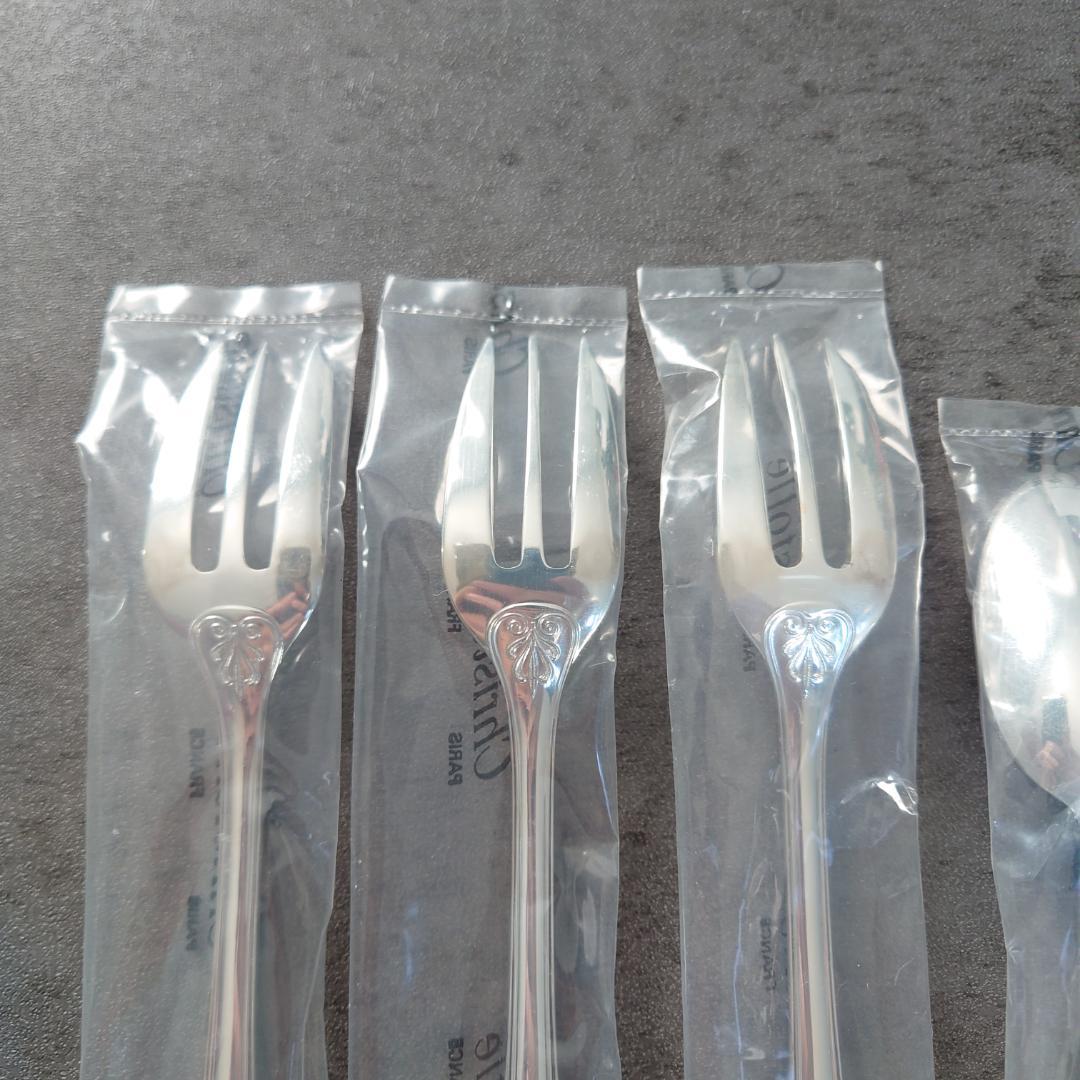 極美品 クリストフル マルメゾン ケーキフォークコーヒースプーン 未開封含 6点