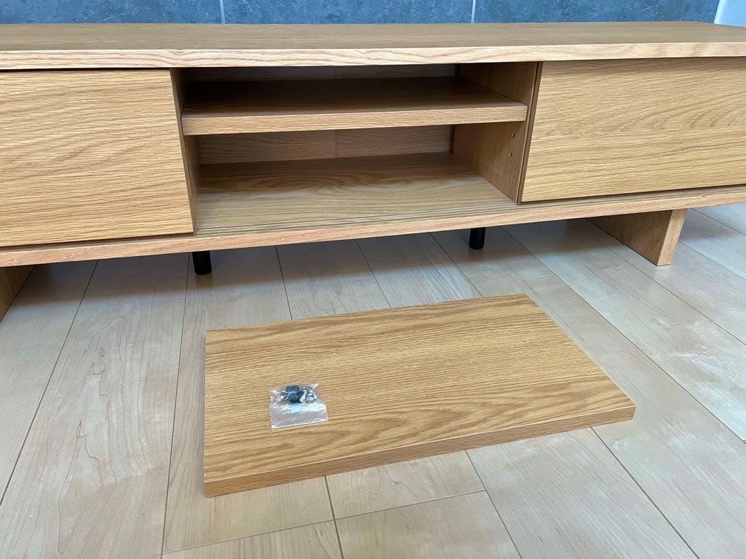 無印良品 オーク材 ＡＶラック テレビボード 薄型 150cm<廃盤品>