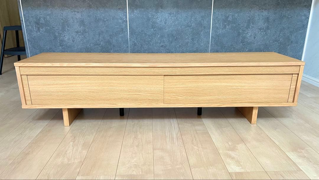 無印良品 オーク材 ＡＶラック テレビボード 薄型 150cm<廃盤品>