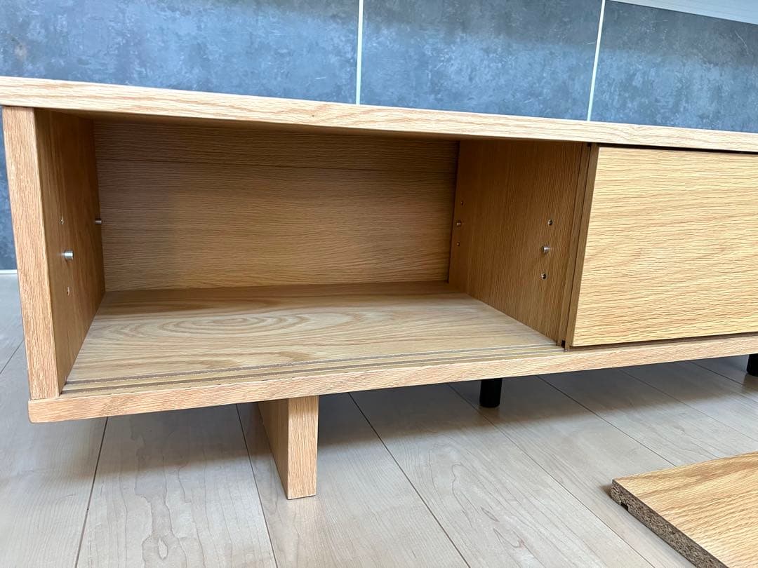 無印良品 オーク材 ＡＶラック テレビボード 薄型 150cm<廃盤品>