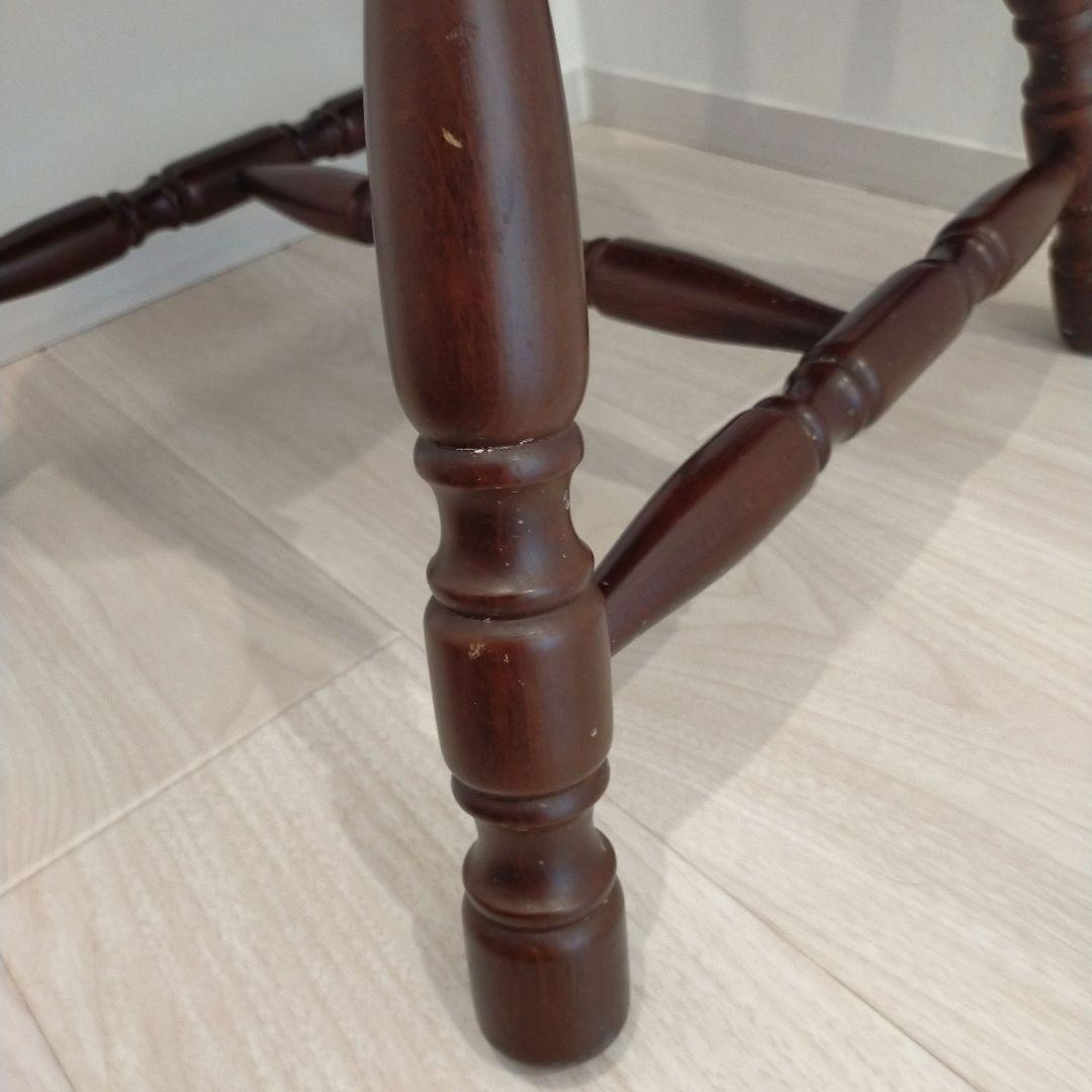 かしわ　柏木工　ビンテージ　ダークブラウン 木製 スピンドルバックチェア
