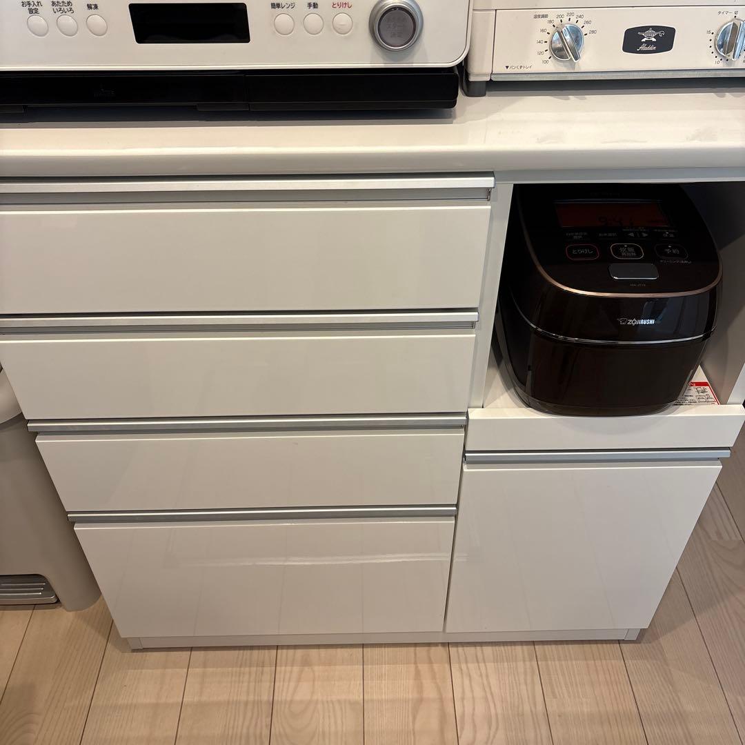 ニトリ　ホワイトキッチン収納 引き出し式