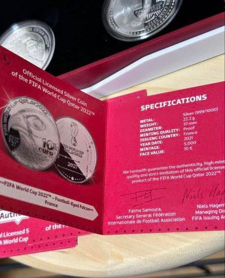 ワールドカップ記念銀貨 3枚