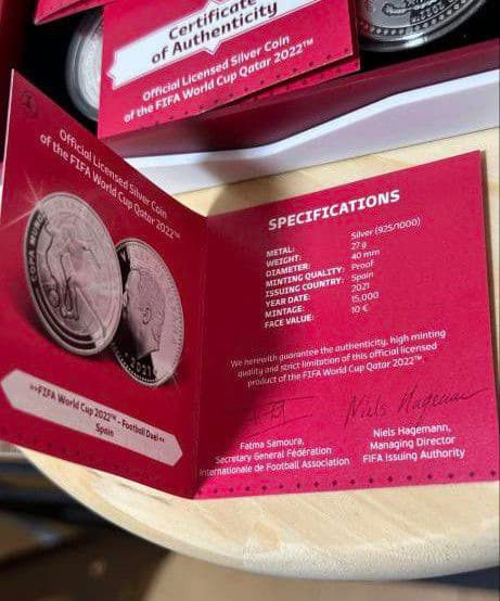 ワールドカップ記念銀貨 3枚