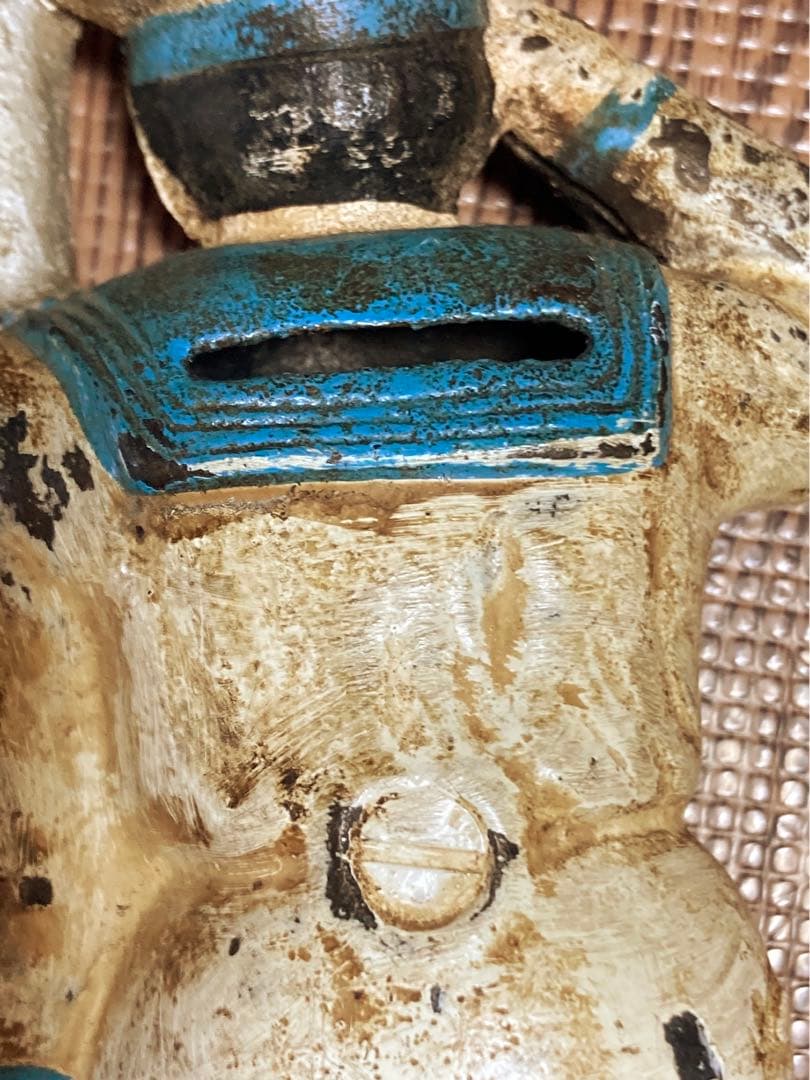 お値下げ中！【レトロ】水兵さんが敬礼してる鋳物貯金箱