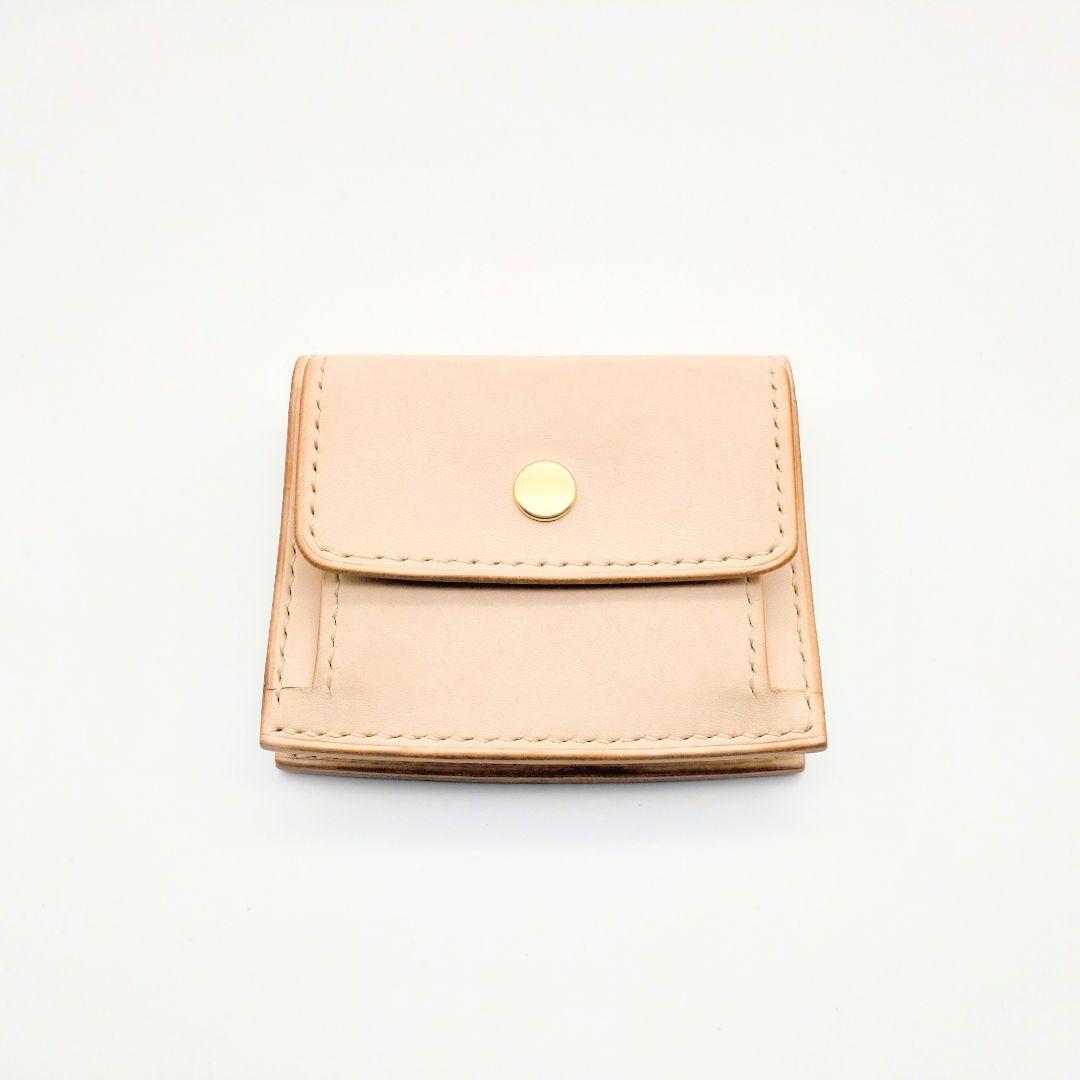 二つ折り財布 本革 ヌメ革 牛革 コンパクトウォレット ゲンコウ