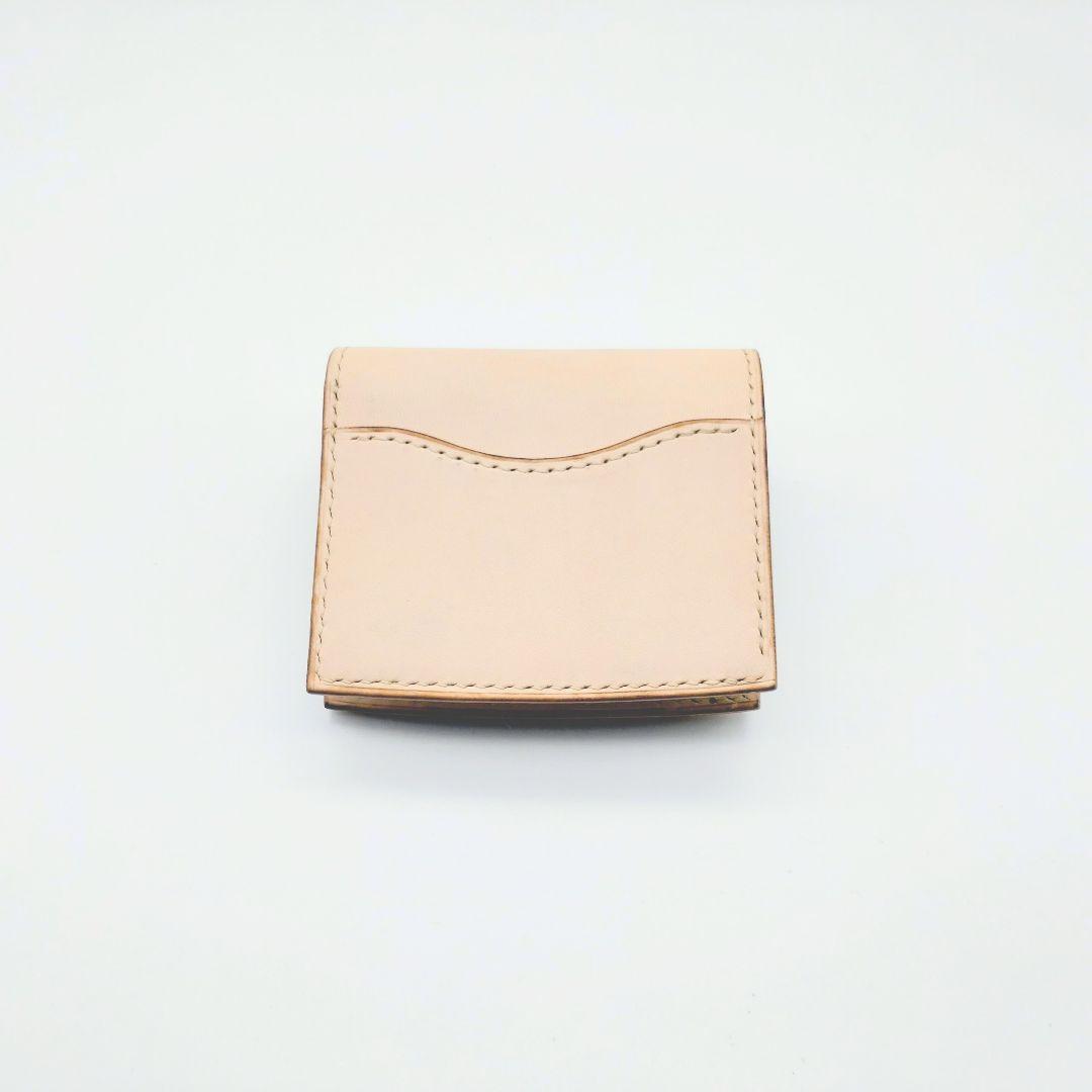 二つ折り財布 本革 ヌメ革 牛革 コンパクトウォレット ゲンコウ