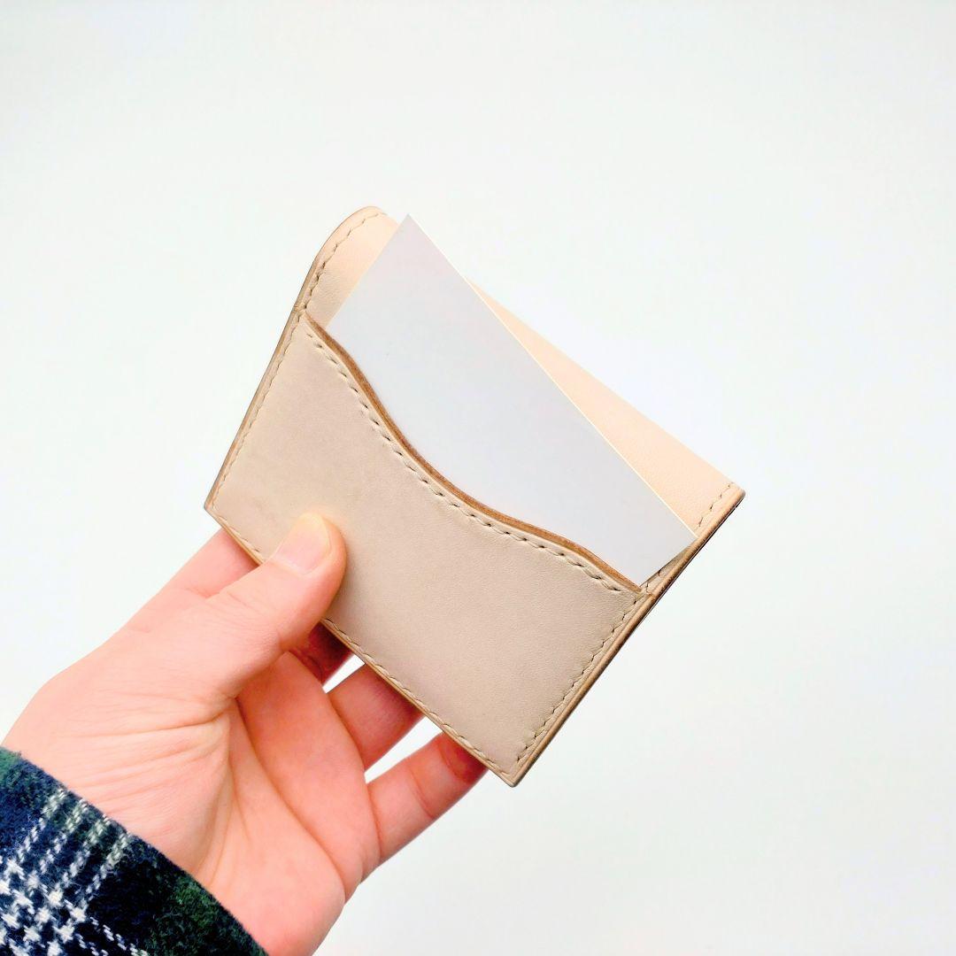 二つ折り財布 本革 ヌメ革 牛革 コンパクトウォレット ゲンコウ