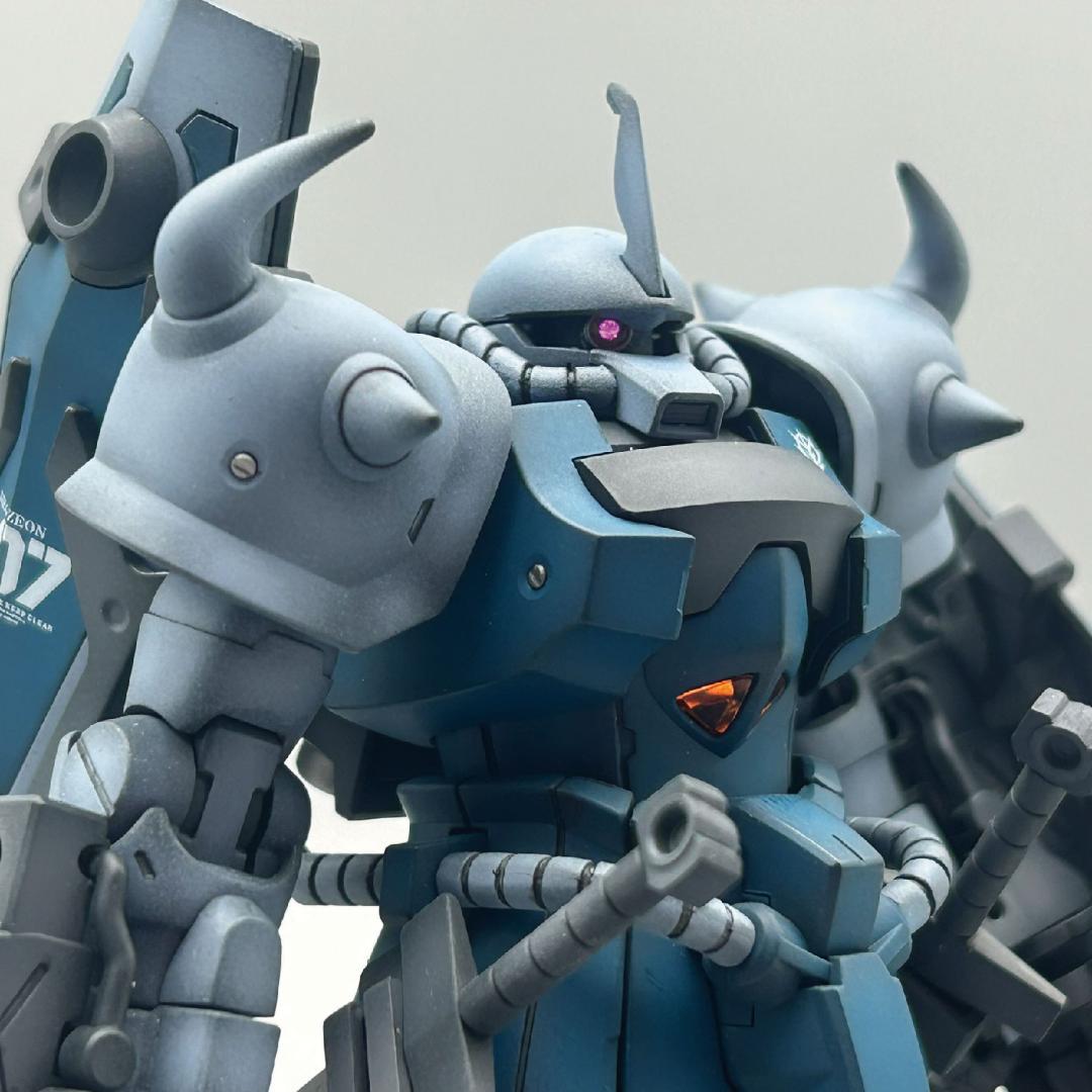 【たーぼー】HGグフカスタム　電飾塗装済完成品