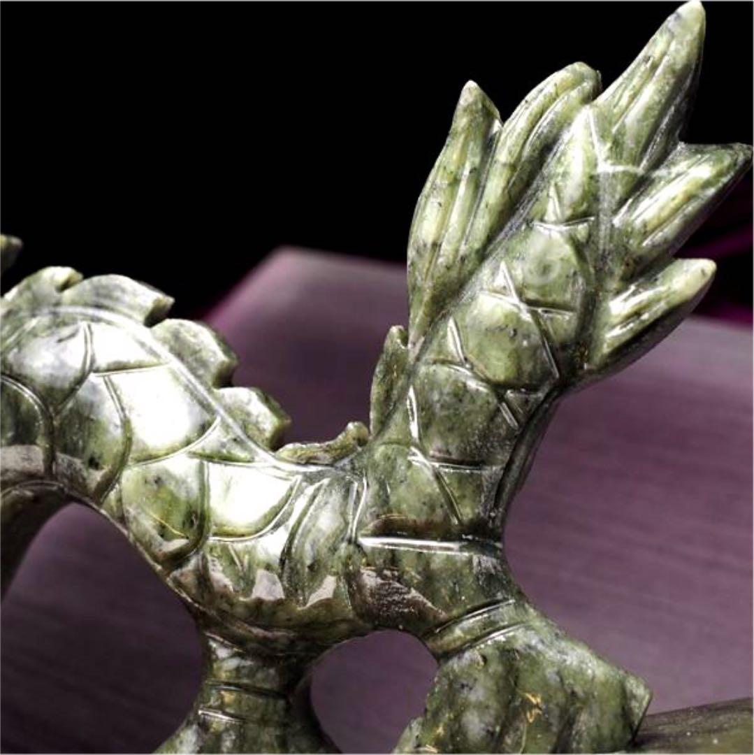 ★限定特選品★極上彫刻ドラゴンボール【サーペンティン『蛇紋石』龍彫刻】❤️
