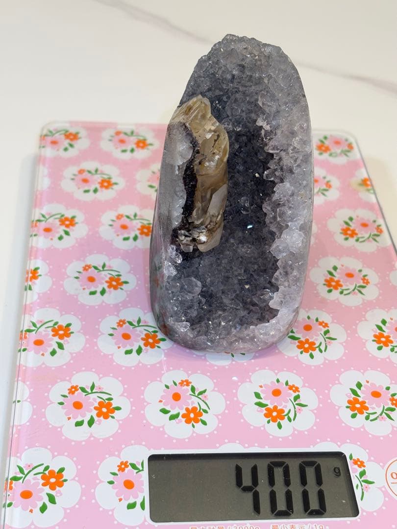 天然水晶原石 木製台座付き