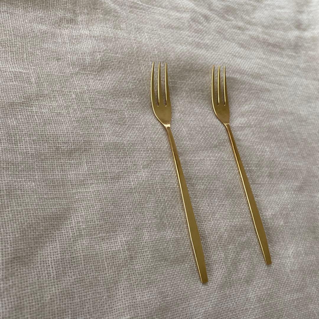 佐藤祐子　YUKO SATO 真鍮フォーク　2本セット