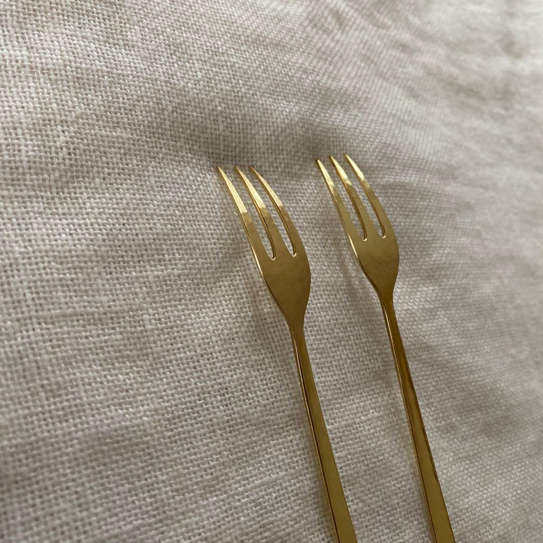 佐藤祐子　YUKO SATO 真鍮フォーク　2本セット