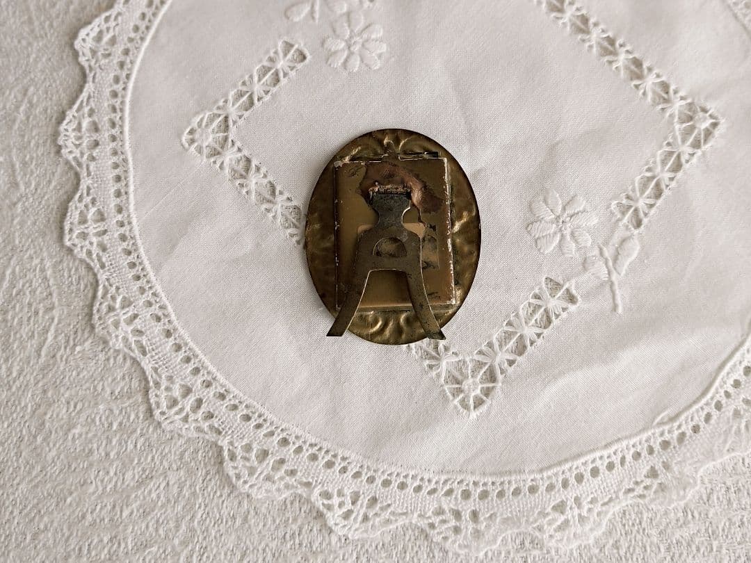 * antique flame ୨୧* オーバル型 かわいいアンティークフレーム