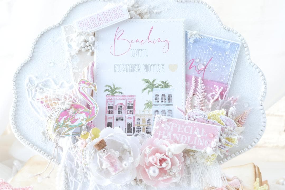 シェル フォトフレーム♡スクラップブッキング