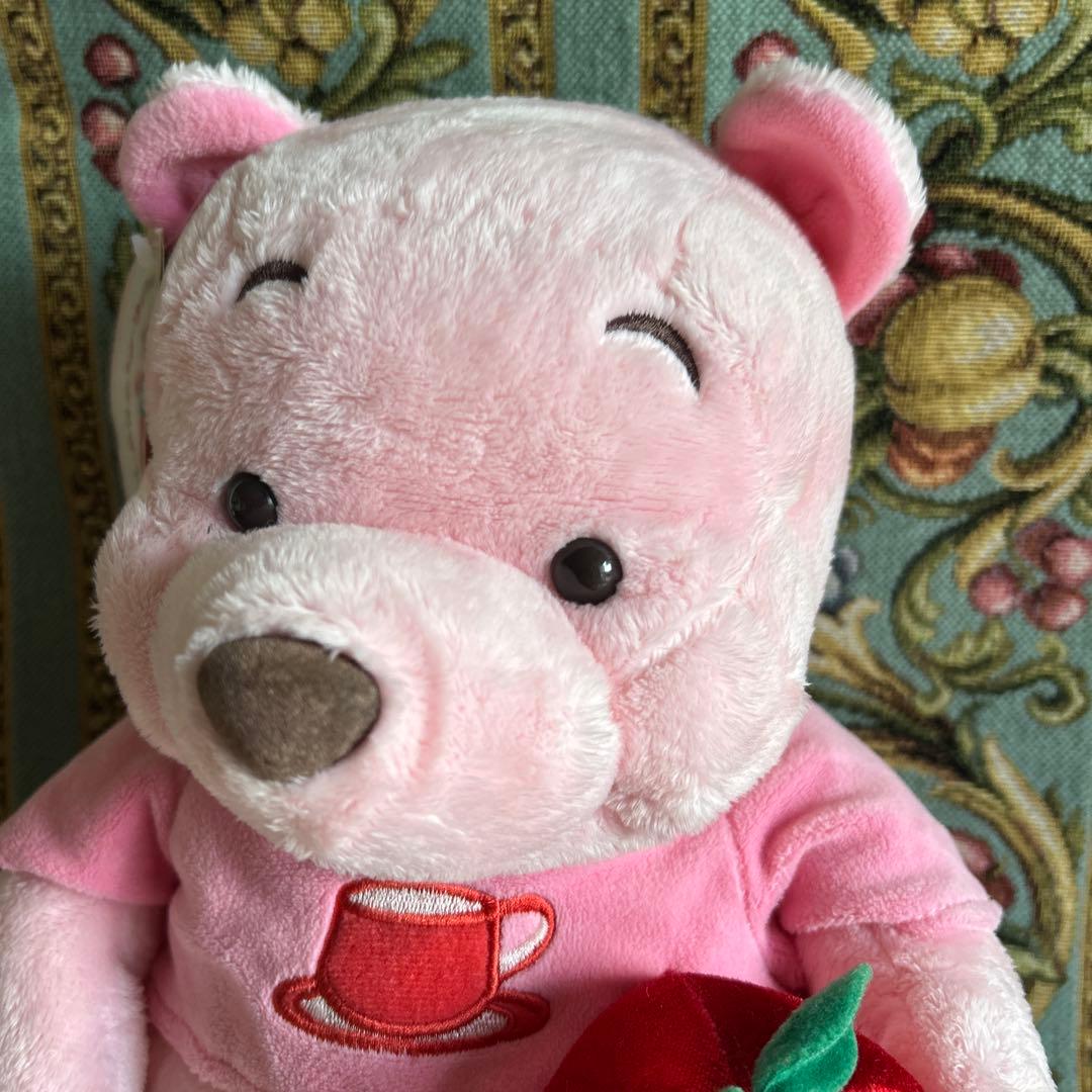 くまのプーさん／ぬいぐるみ ディズニーストア ピンクカラー レア