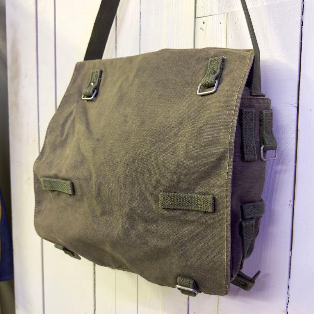 70s ヴィンテージ ドイツ軍 ミリタリーショルダーバッグ 軍物 ドイツ製