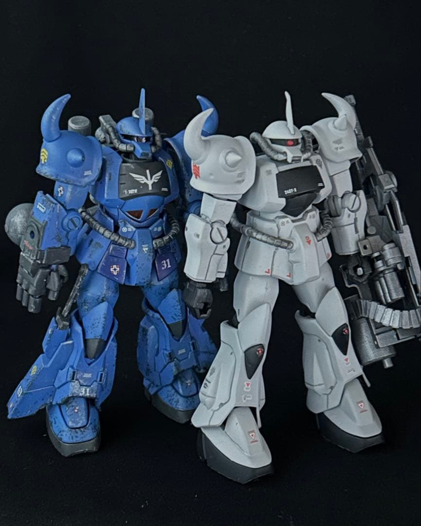 グフR35&グフ＆ドダイ×2ジオン軍2機編隊セットHG1/144ガンプラジャンク