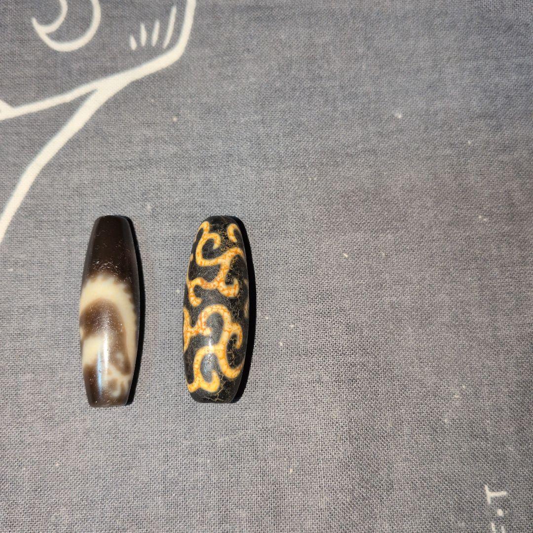 至純皇帝黄龍神天珠　如意蓮花龍紋天珠