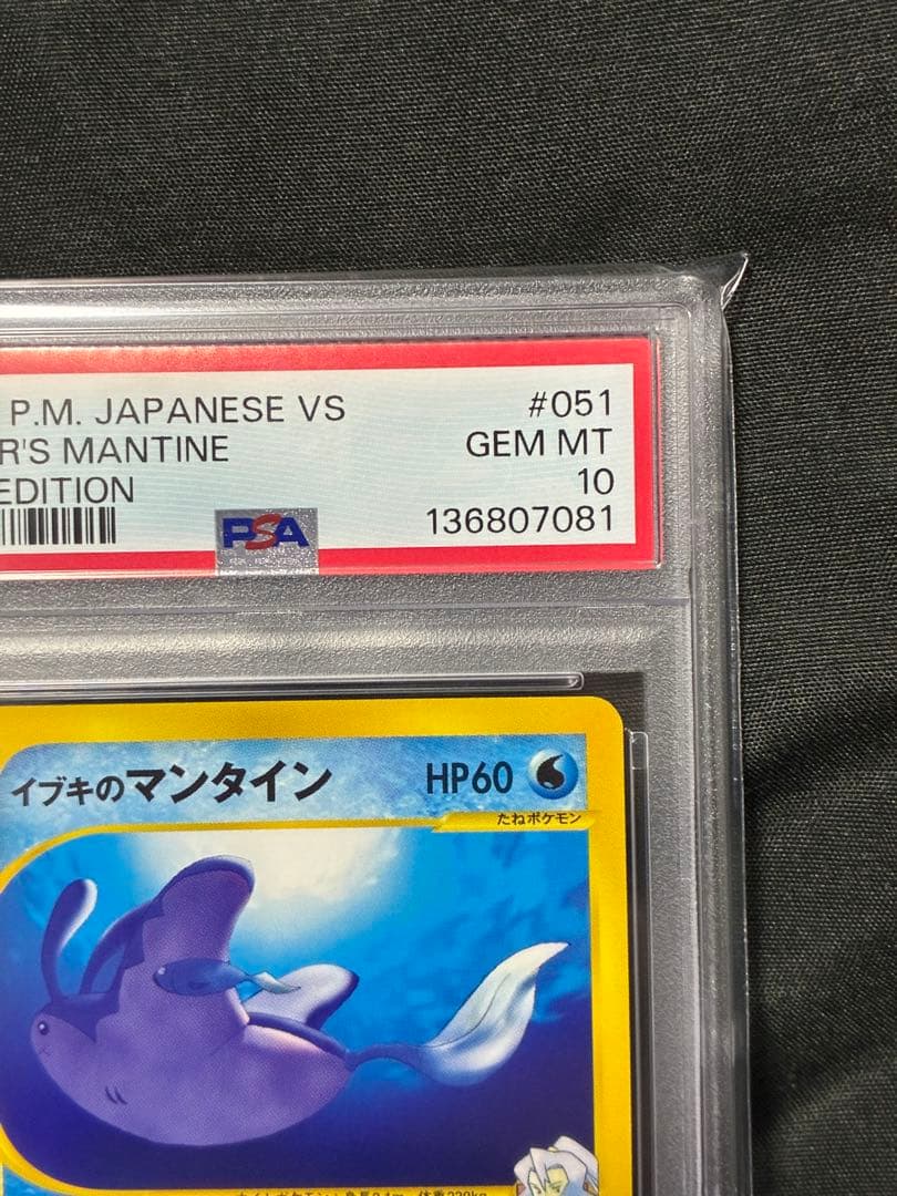 世界204枚 PSA10 イブキのマンタイン カードe 2001 051 12