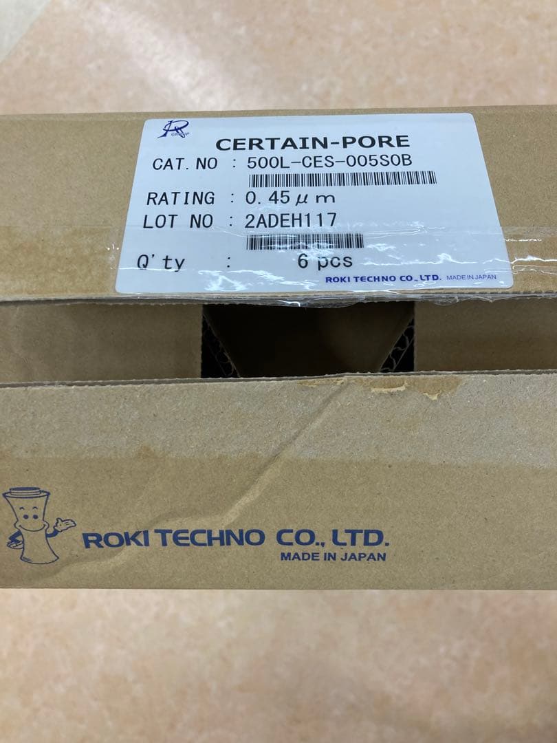 6本セット　ロキテクノ　ろ過フィルター　0.45μm CES-005S0B