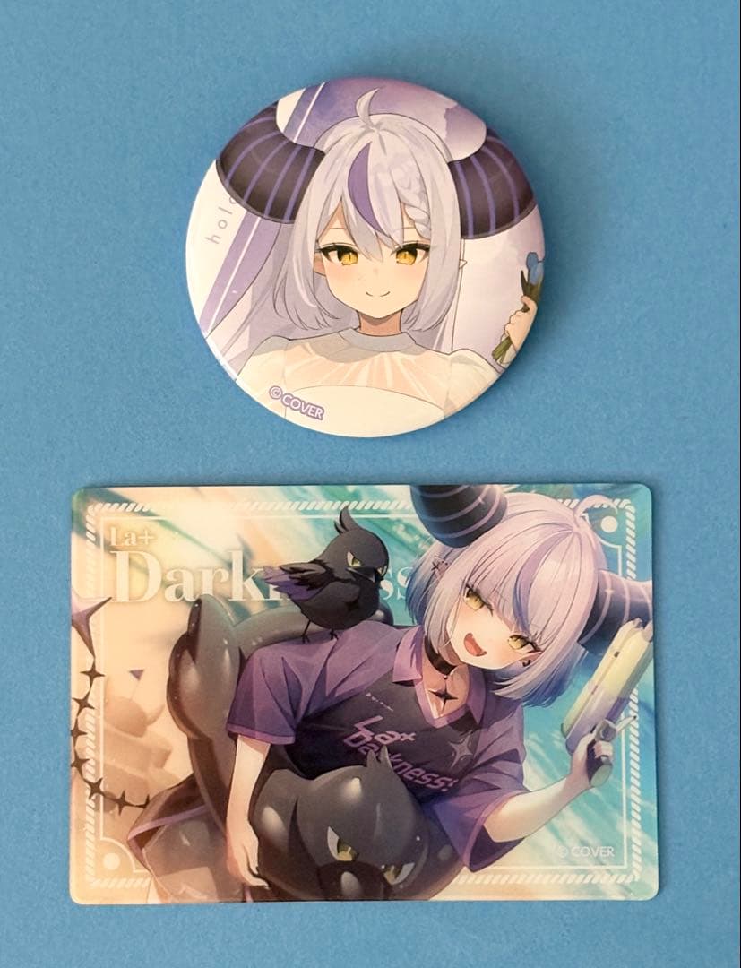 ラプラスダークネス 缶バッジ カード ローソン ホロライブ hololive