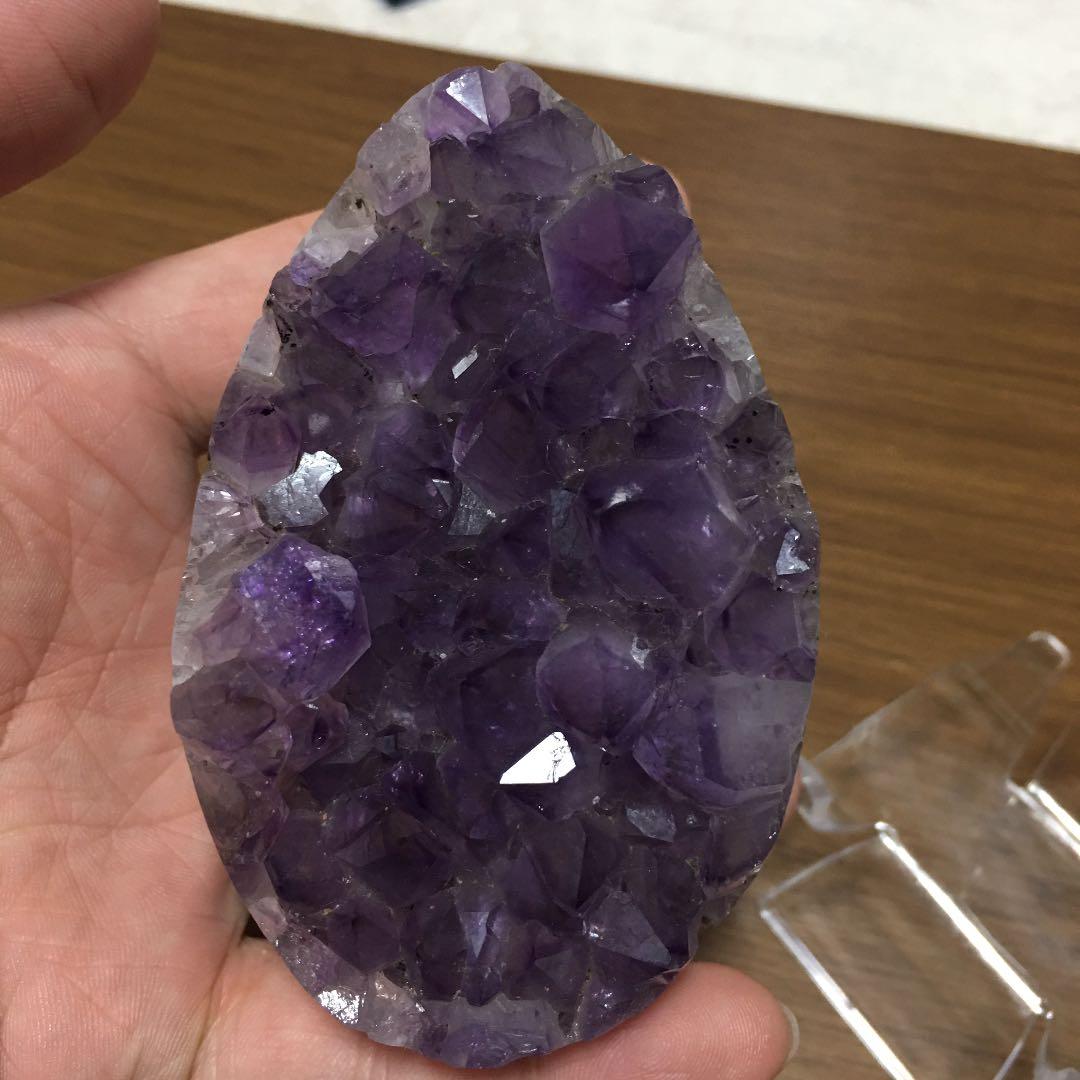 新品　高品質アメジストクラスター原石（恐竜の卵幸運水晶收藏品）送料無料