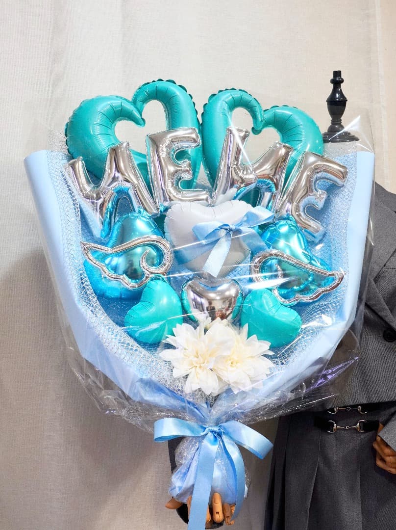 ご購入前に文字をご連絡下さい⭐︎Nameバルーン（水色）BIGサイズ！卒業