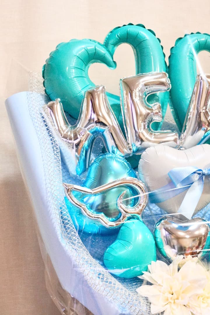 ご購入前に文字をご連絡下さい⭐︎Nameバルーン（水色）BIGサイズ！卒業