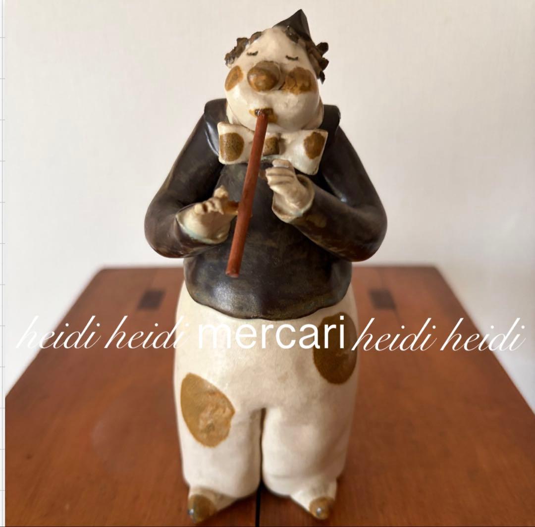 陶器の人形 2人の音楽家