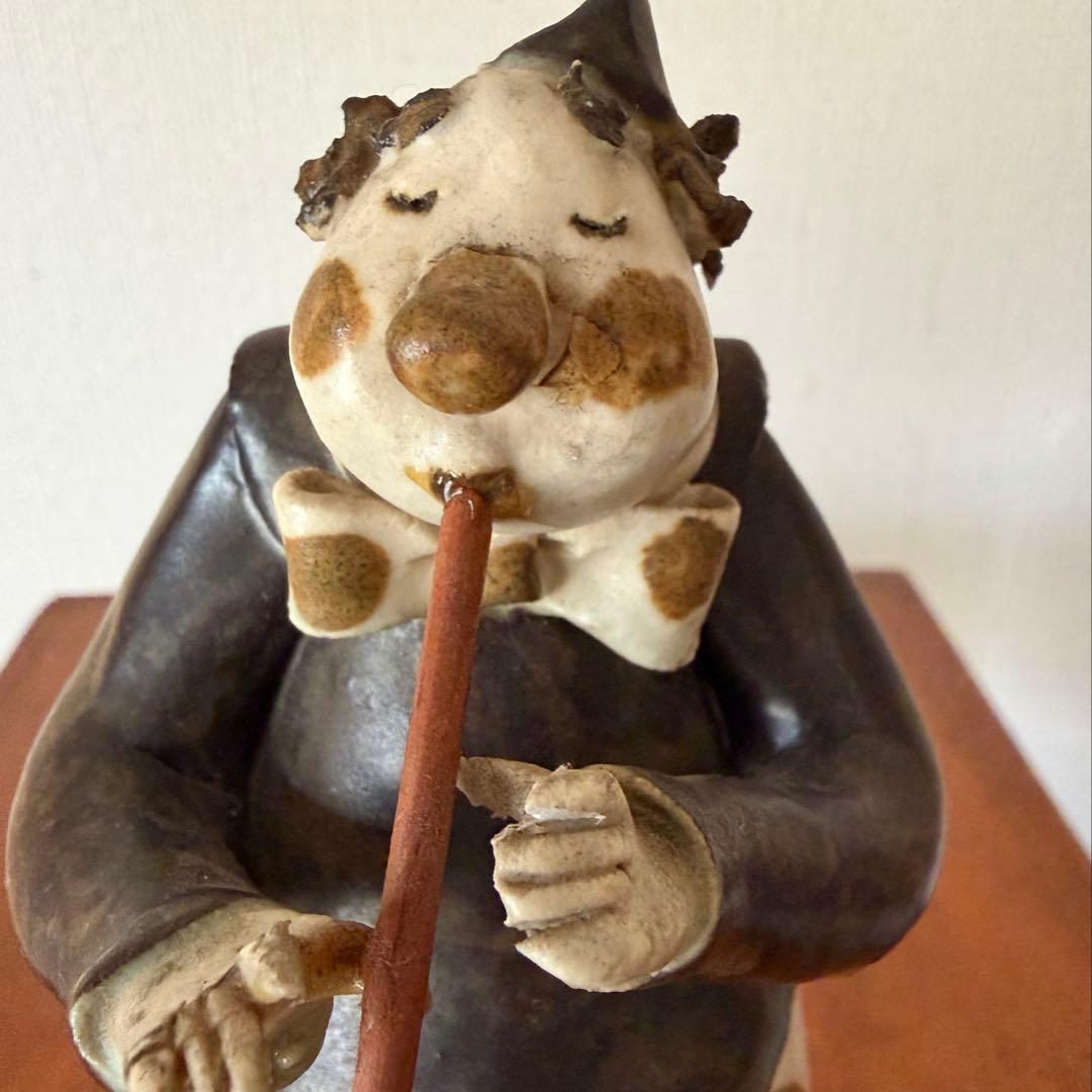 陶器の人形 2人の音楽家