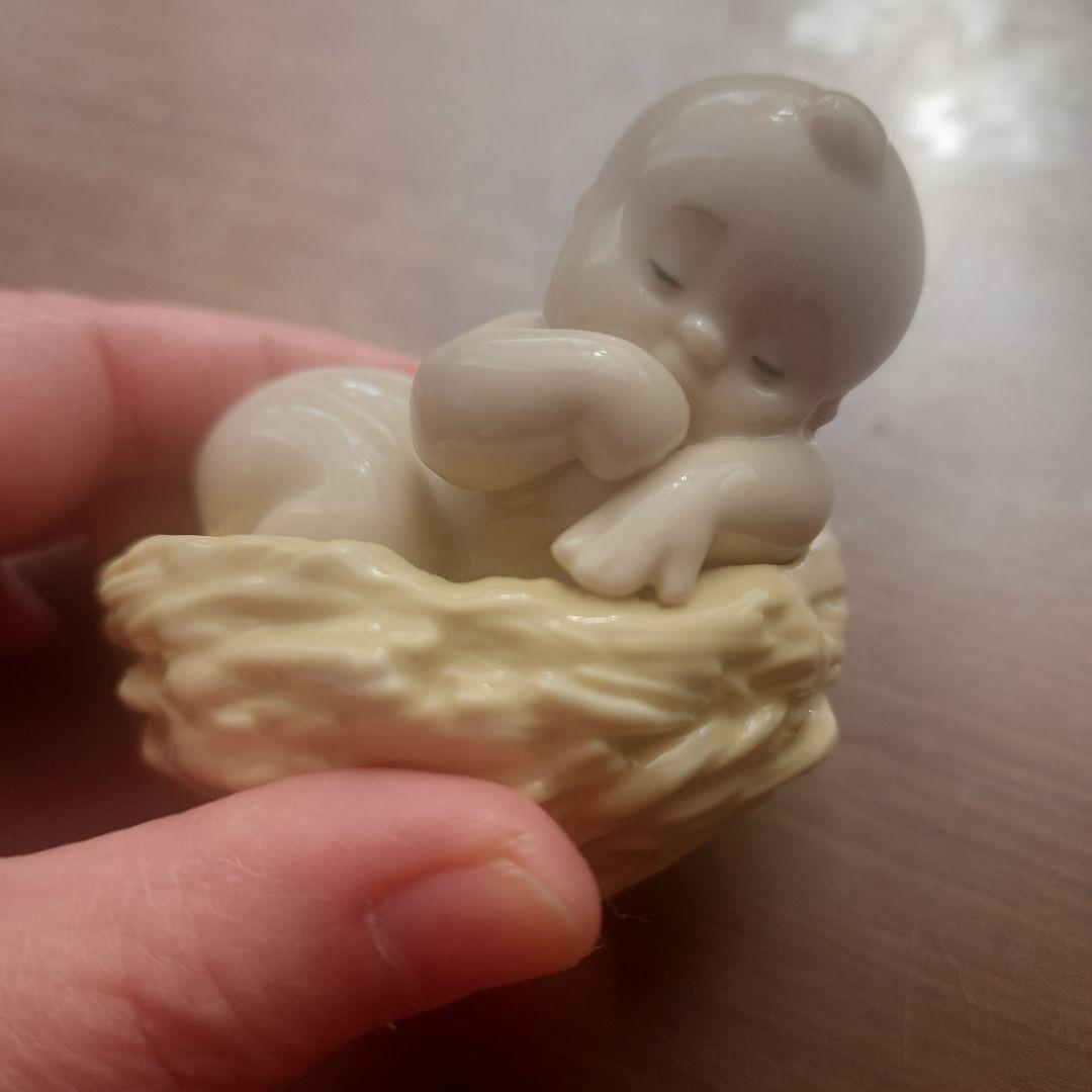 陶器製 赤ちゃんの置物 小型　NAO 箱なし　リヤドロ