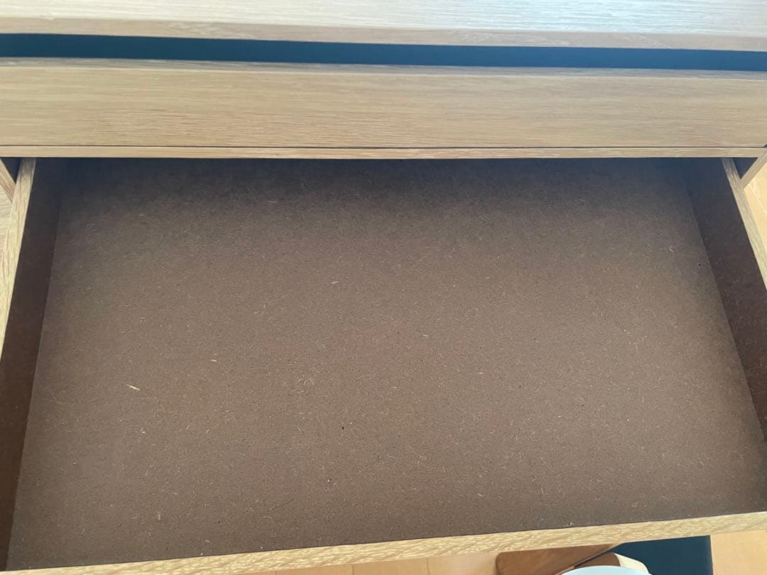 無印良品　木製収納ケース　引出し式　4段　ワイド　ナチュラル　オーク材①