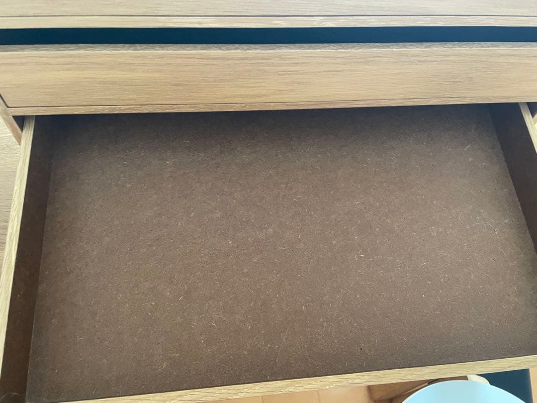 無印良品　木製収納ケース　引出し式　4段　ワイド　ナチュラル　オーク材①