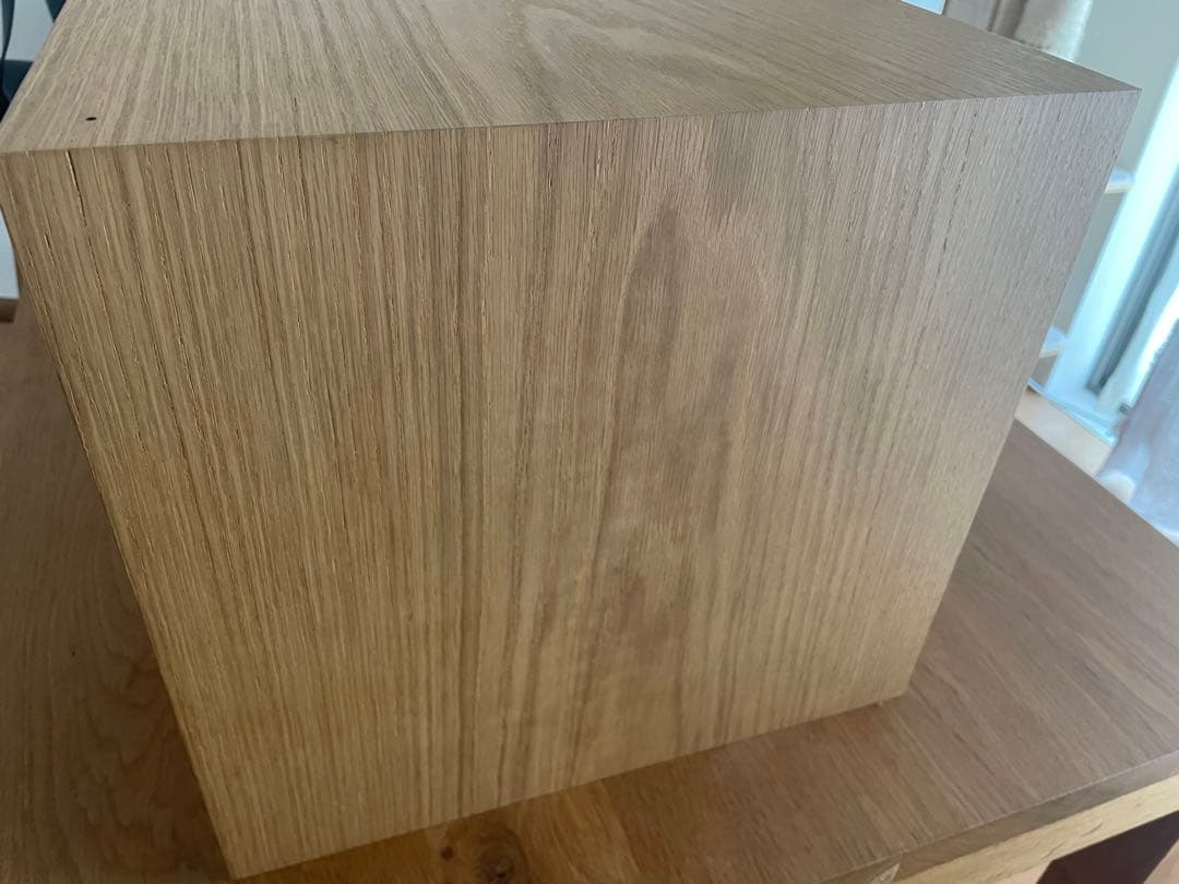 無印良品　木製収納ケース　引出し式　4段　ワイド　ナチュラル　オーク材①