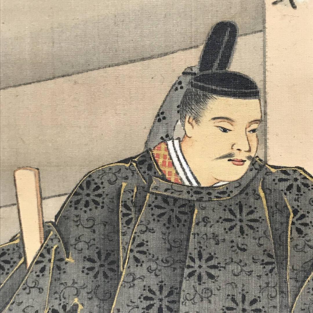 【真作】宮戸松斎/大和心の図/人物図/掛軸/名家伝来/AB-944