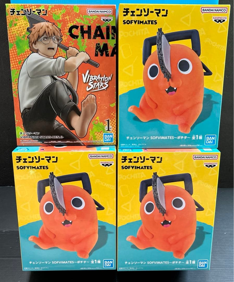 チェンソーマン フィギュアセット売り デンジ ～ポチタ～×3 計4体