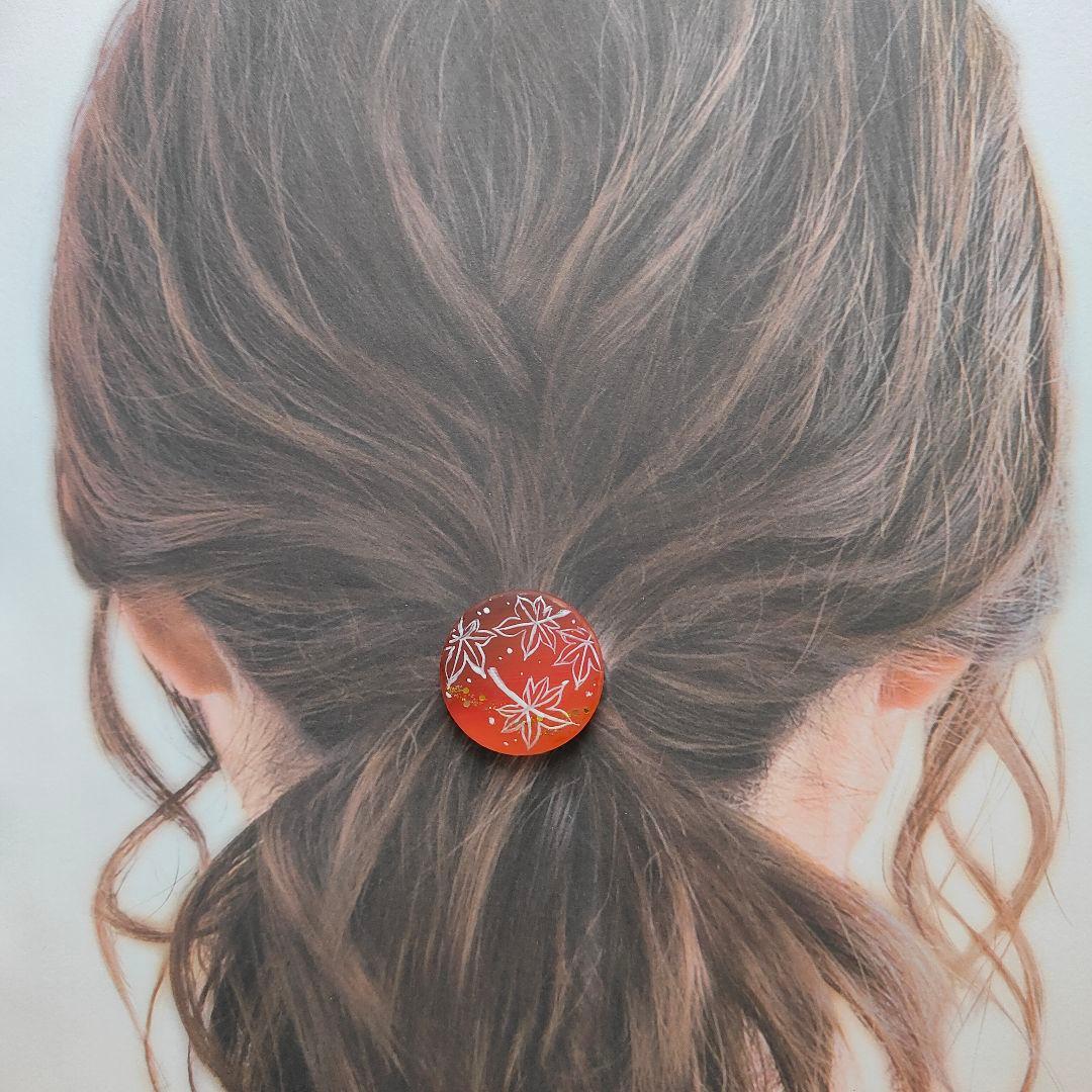 【914】ハンドメイド　レジン　ヘアゴム　ポニーフック