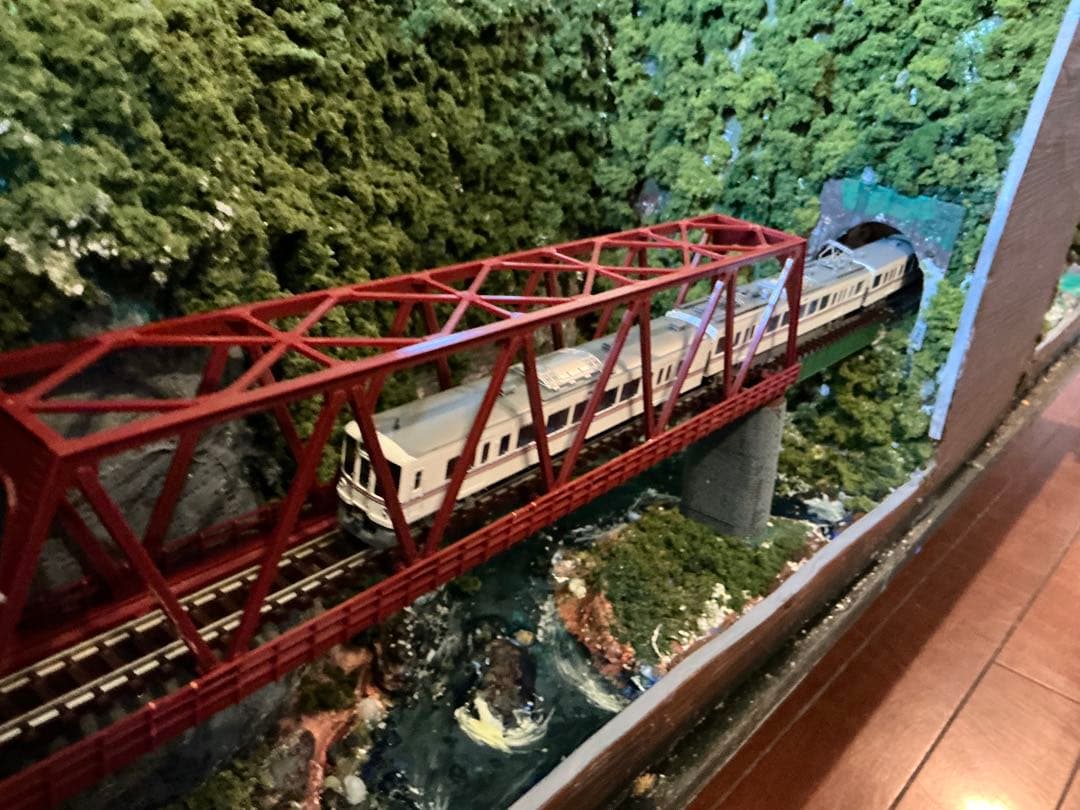 Nゲージ　西武秩父線風ジオラマ　(アクリルケース付)