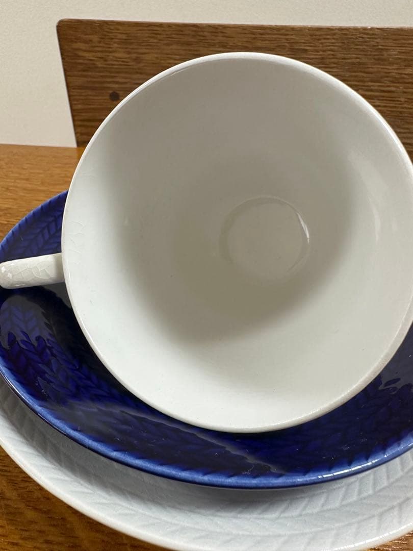 ロールストランド/Bla Eld(ブラエルド)カップ&ソーサー&プレート白