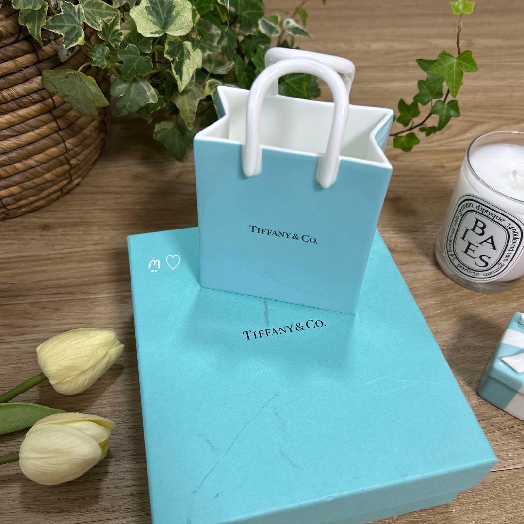 ティファニー ショッパー ショッピングバッグ オーナメント 陶器