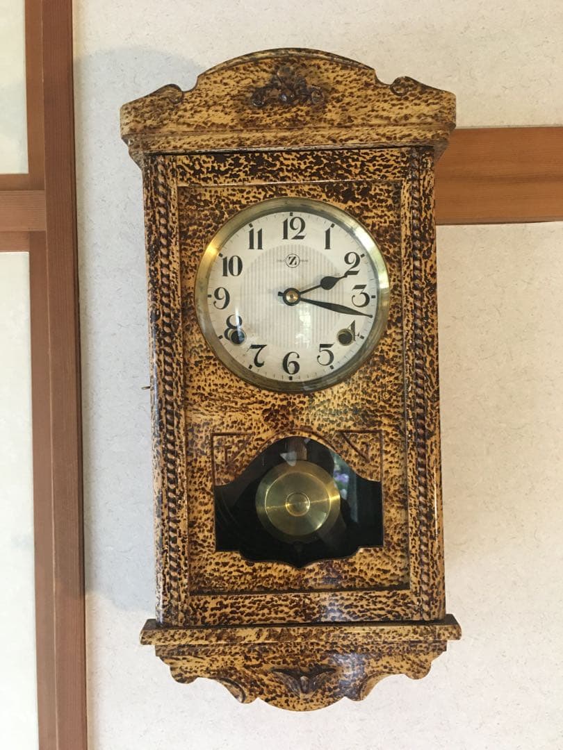 横浜エムズイ商会 ゼンマイ振り子時計 超美品！