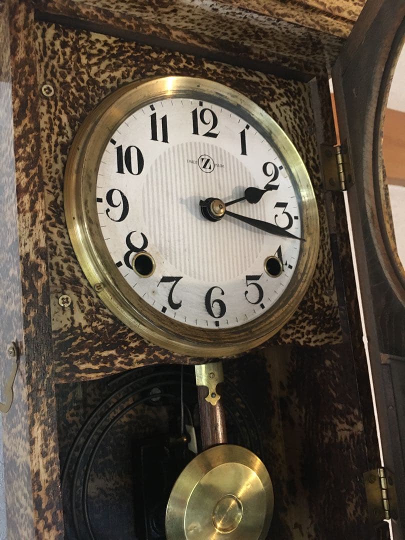 横浜エムズイ商会 ゼンマイ振り子時計 超美品！