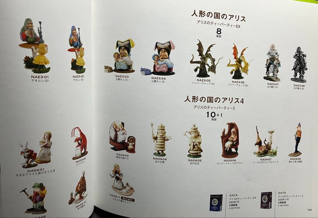 人形の国のアリス、アリスのティーパーティー１・２・３・EX、書籍2冊　フルコンプ