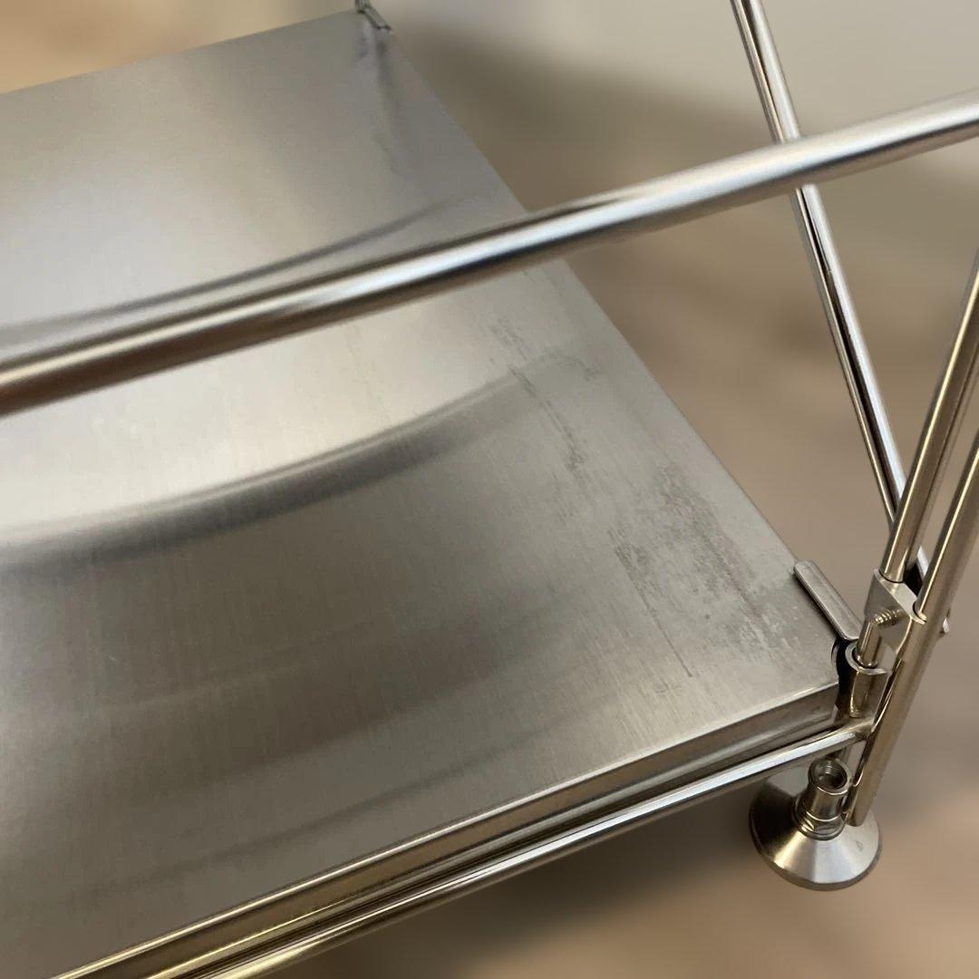 無印良品　ユニットシェルフ　ステンレス　3段